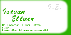 istvan ellmer business card