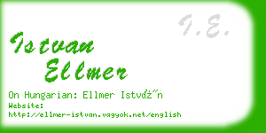 istvan ellmer business card